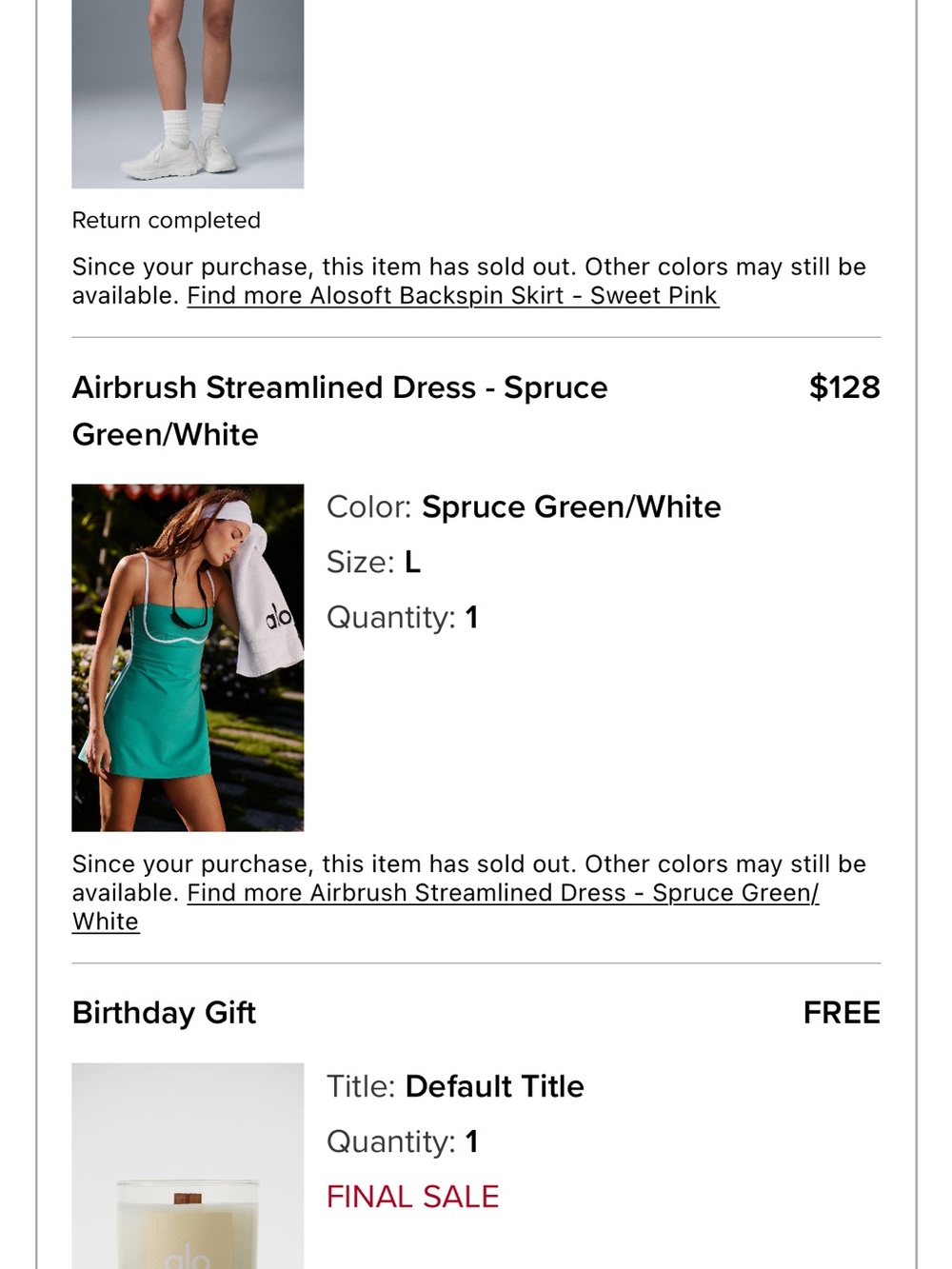 Alo Active Green Dress - Picture 4 of 4